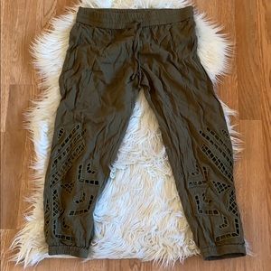 Anthropologie Dolan cut out crops